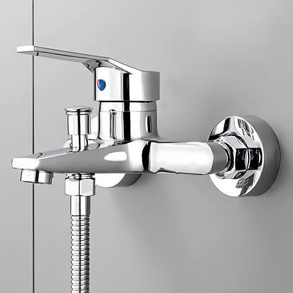 Robinet mitigeur mural avec bouton-poussoir