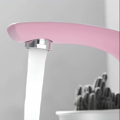 Robinet mitigeur rose en laiton – mitigeur cascade pour lavabo