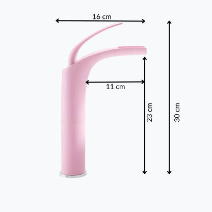 Robinet mitigeur rose en laiton – mitigeur cascade pour lavabo