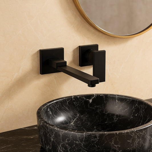 Robinet mural avec bec orientable
