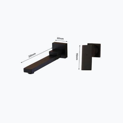 Robinet mural avec bec orientable