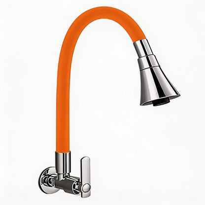 Robinet mural cuisine - Flexible pivotant 360° - Eau froide