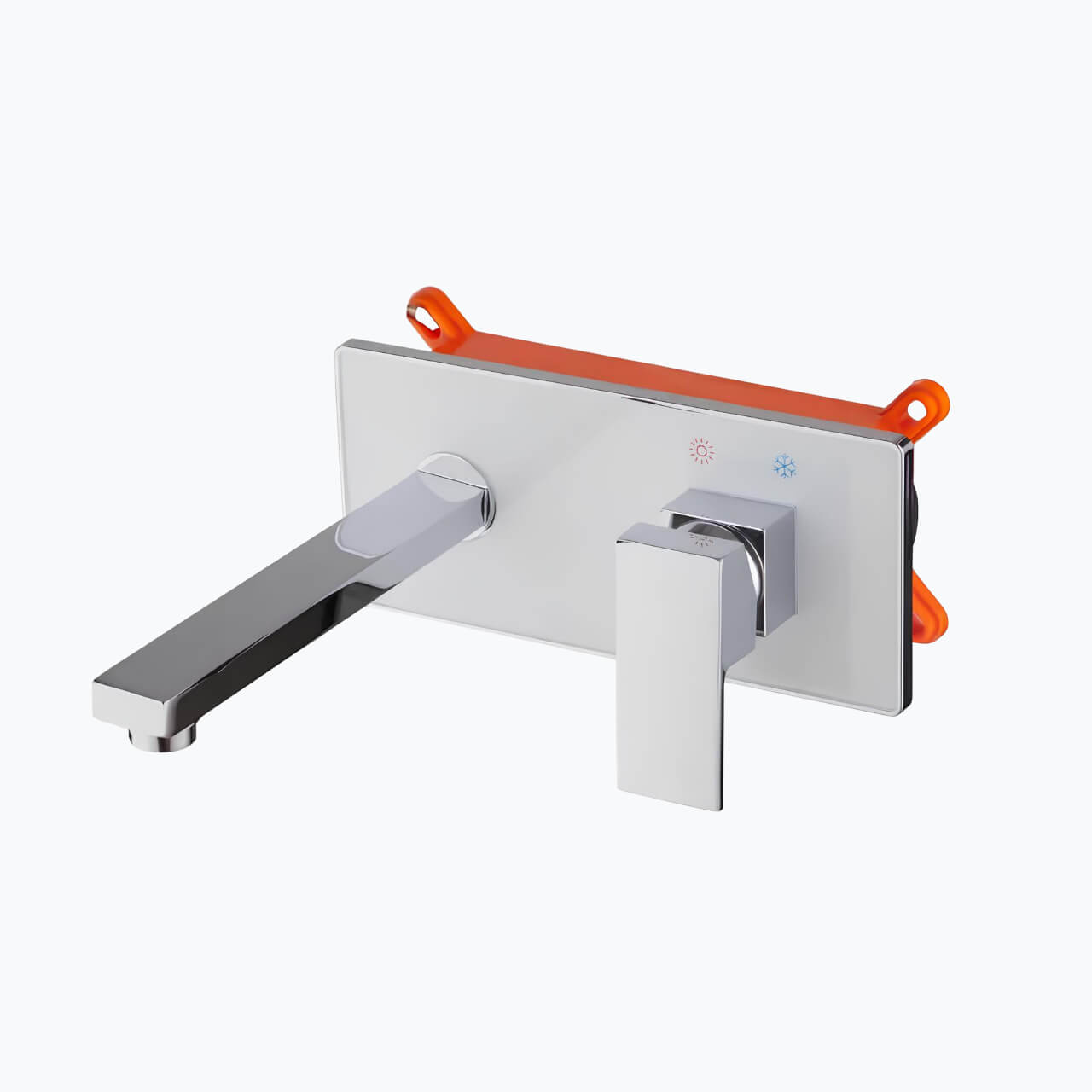 Robinet mural design rectangle
