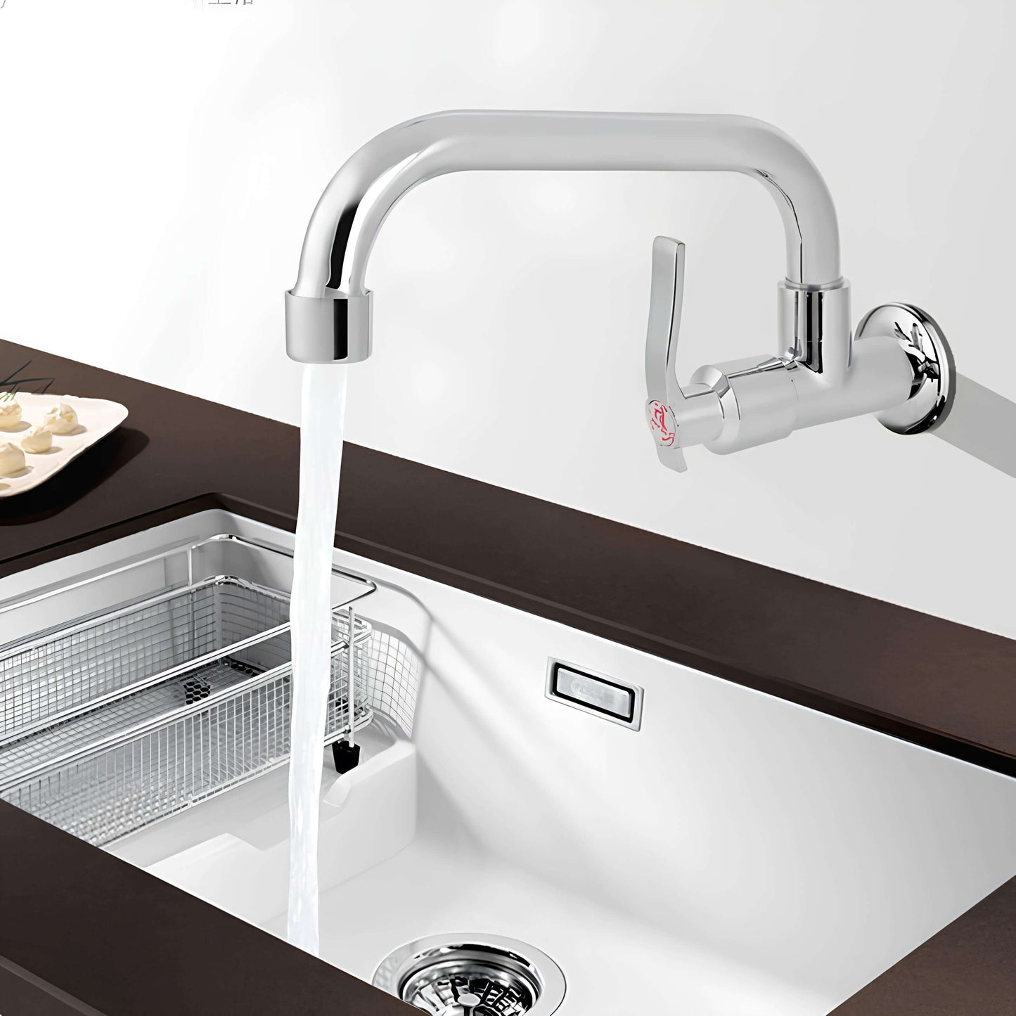 Robinet mural eau froide pour cuisine ou buanderie