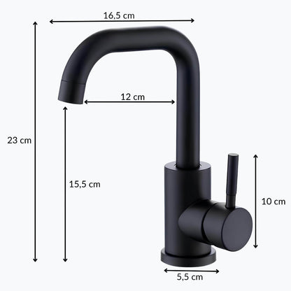 Robinet pour lavabo pivotant -360°