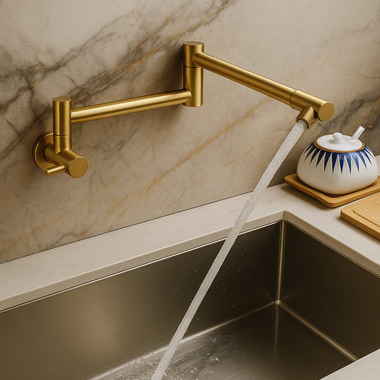 Robinet rabattable encastré- Eau froide