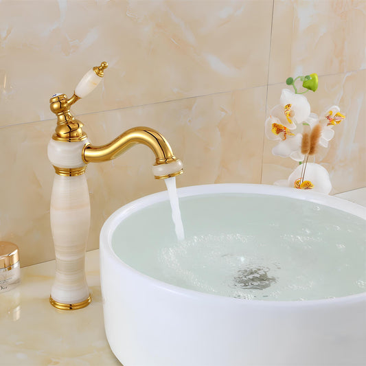 Robinet vasque - décoration marbre