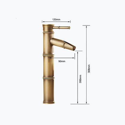 Robinet vasque style bambou - design classique