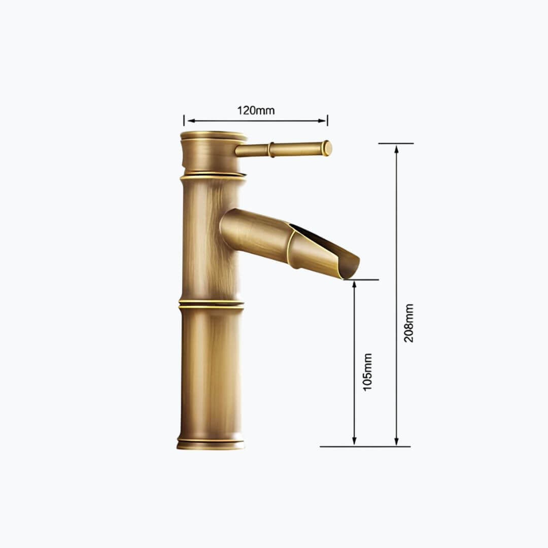Robinet vasque style bambou - design classique