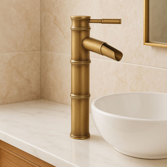 Robinet vasque style bambou - design classique